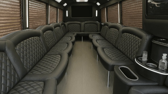 rockford 25 passenger party bus rental